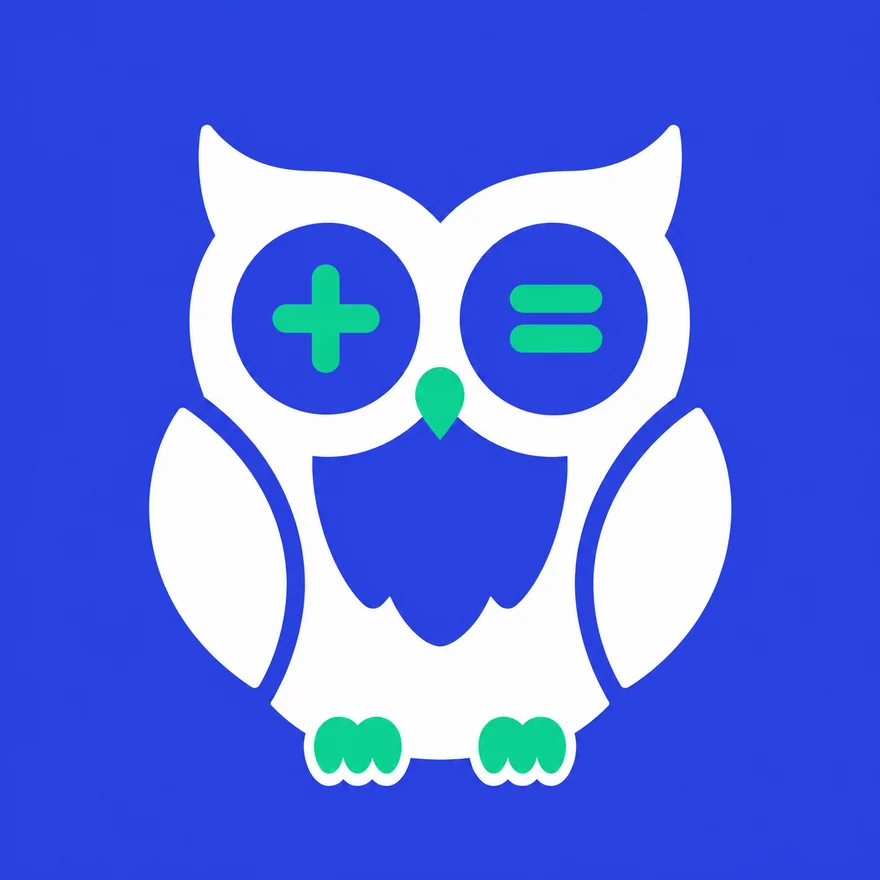 Owa the Calcowa owl, mascot for the construction calculators